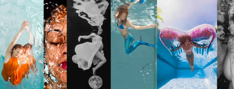 Unique underwater portrait photos